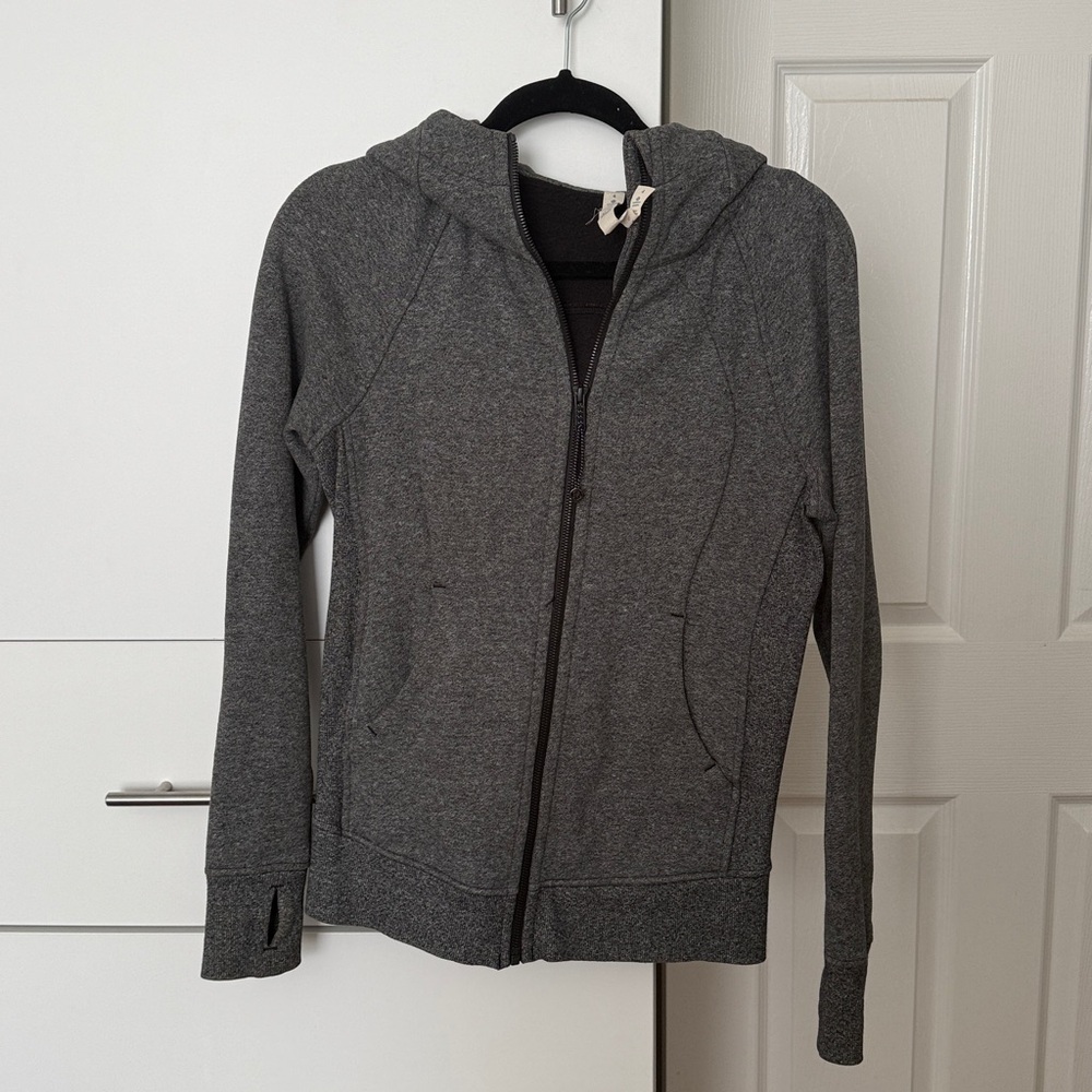 Gray Zip-Up Hoodie